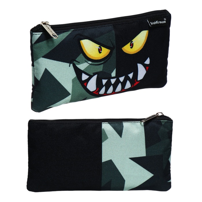

Пенал мягкий, 1 отделение, 120 х 220 мм, плоский, ErichKrause Monster Smile, 60200