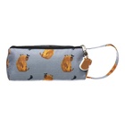 Пенал мягкий, 2 отделения, объёмный, 100 х 210 х 80 мм, ErichKrause Capybara, 60455 - фото 24644528