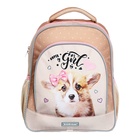 Рюкзак школьный Erich Krause ErgoLine 15L, 39 х 28 х 14 см, эргономичная спинка, Corgi Puppy 60094 - фото 24605237