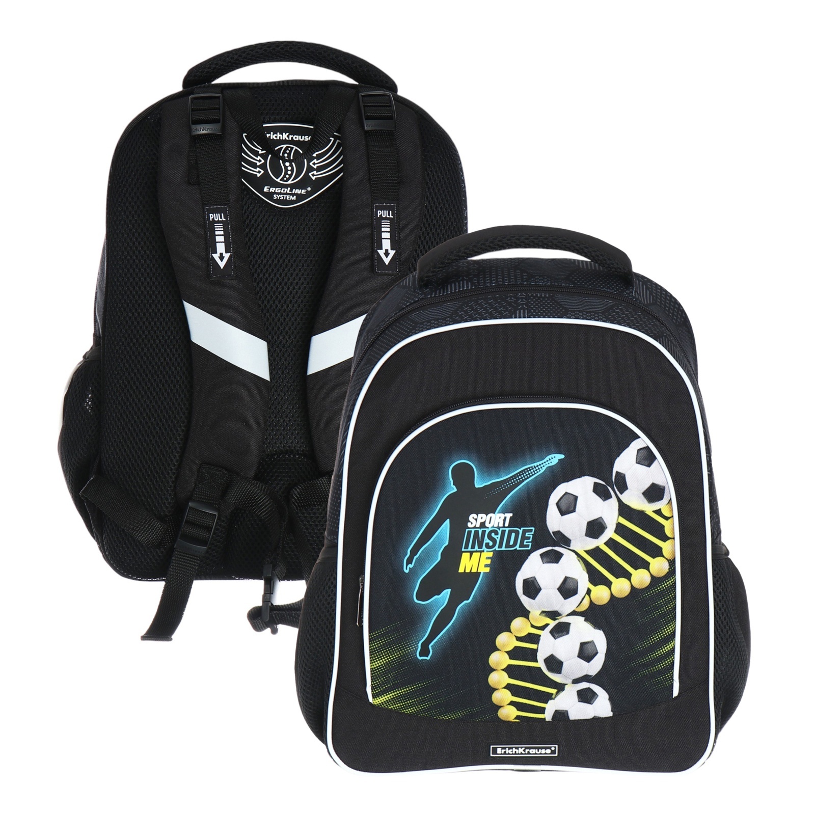 Рюкзак школьный Erich Krause ErgoLine 15L, 39 х 28 х 14 см ...