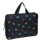 Папка с ручками текстильная А4, 370 х 280 х 60 мм, Stavia "Неон" - фото 24612411