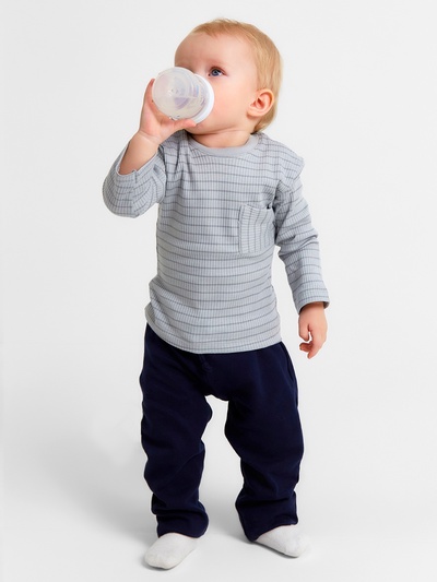 Костюм детский (кофточка, штанишки) «Крошка Я» BASIC LINE, рост 68-74