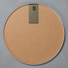 Зеркало настенное в круглом корпусе из металла,  D=50, белый - фото 24644564