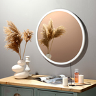 Зеркало настенное в круглом корпусе из металла,  D=60, белый Рубин - фото 321767751