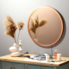 Зеркало настенное в круглом корпусе из металла,  D=60, медный Рубин - фото 321767756
