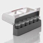 Органайзер подвесной в комплекте с банками, 6 шт. (125 мл), 32×13.5×9.5 см - Фото 2