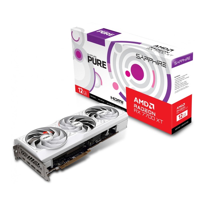 Видеокарта Sapphire PCI-E 4.0 11335-03-20G PURE RX 7700 XT GAMING OC AMD Radeon RX 7700XT 1   106497 - фото 51616935