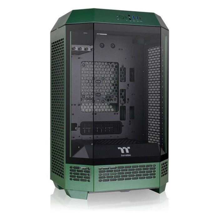 Корпус Thermaltake The Tower 300 Racing Green зеленый без БП miniITX 7x120mm 5x140mm 2xUSB3   106498 - фото 51589251