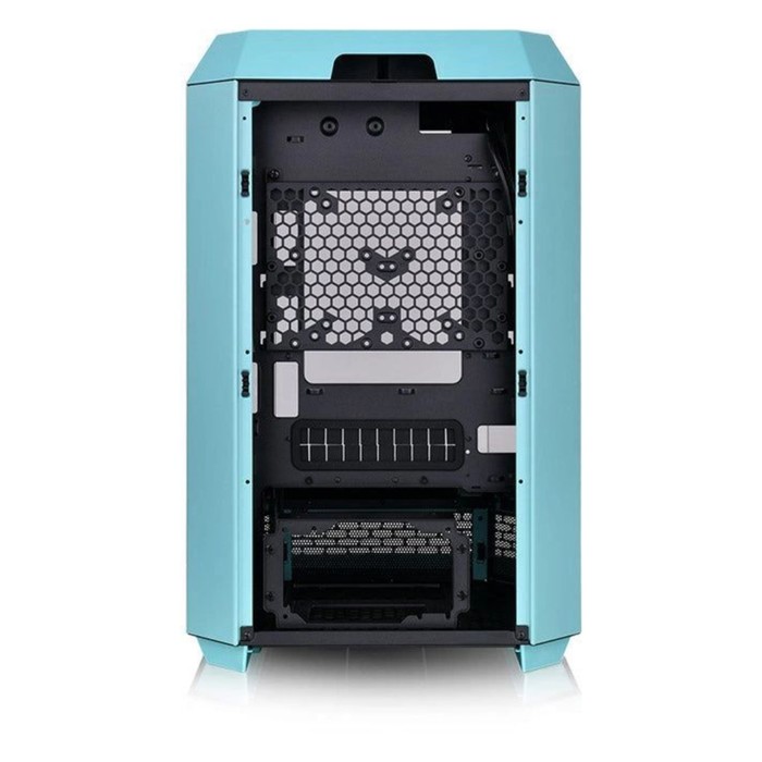 Корпус Thermaltake The Tower 300 Turquoise голубой без БП miniITX 7x120mm 5x140mm 2xUSB3.0   1064980 - фото 51589259