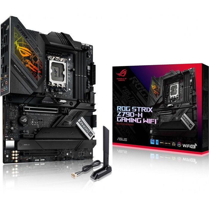 Материнская плата Asus ROG STRIX Z790-H GAMING WIFI Soc-1700 Intel Z790 4xDDR5 ATX AC`97 8c   106498 - фото 51589353