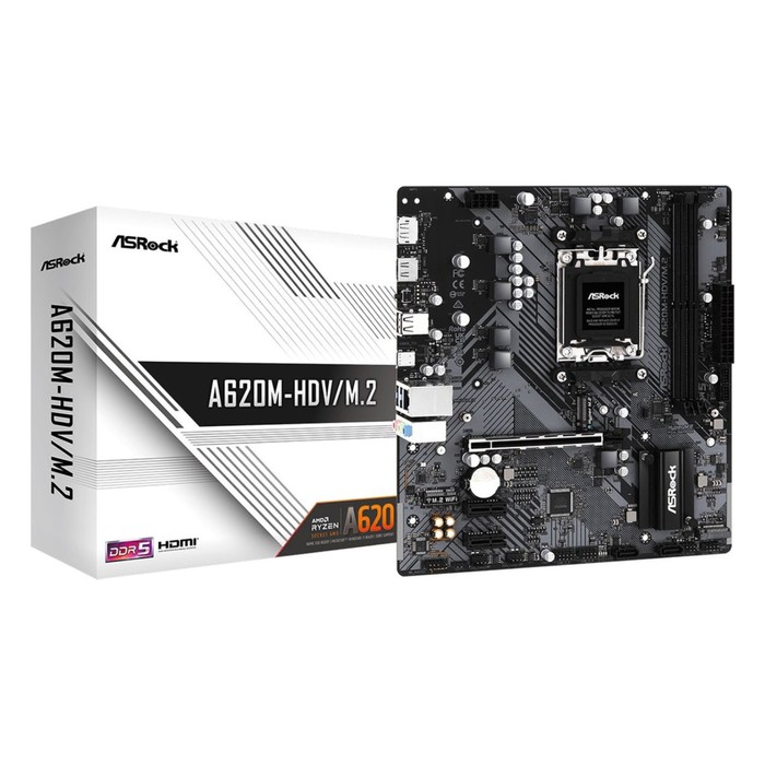 Материнская плата Asrock A620M-HDV/M.2 SocketAM5 AMD A620 2xDDR5 mATX AC`97 8ch(7.1) GbLAN   1064985 - фото 51639383