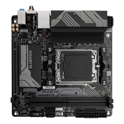 Материнская плата Gigabyte A620I AX SocketAM5 AMD A620 2xDDR5 mini-ITX AC`97 8ch(7.1) 2.5Gg   106498