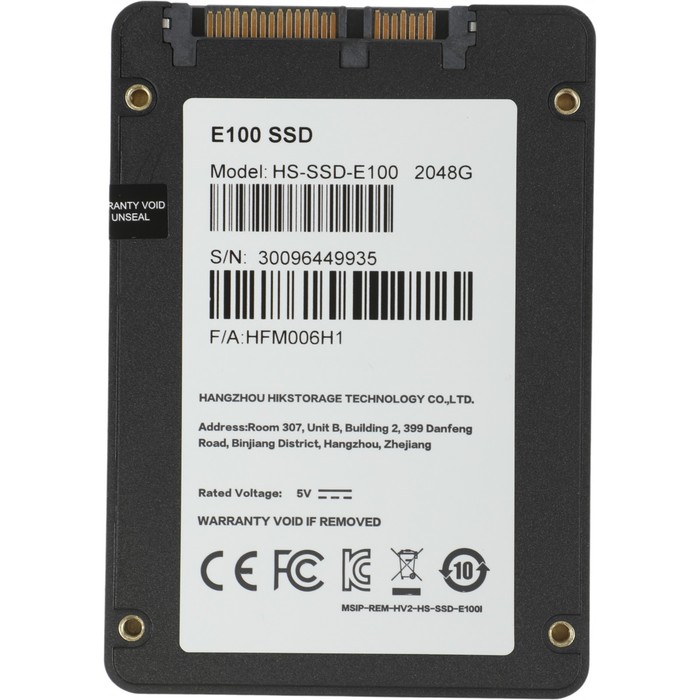 Накопитель SSD Hikvision SATA-III 2TB HS-SSD-E100/2048G HS-SSD-E100/2048G Hiksemi 2.5" - фото 51589535