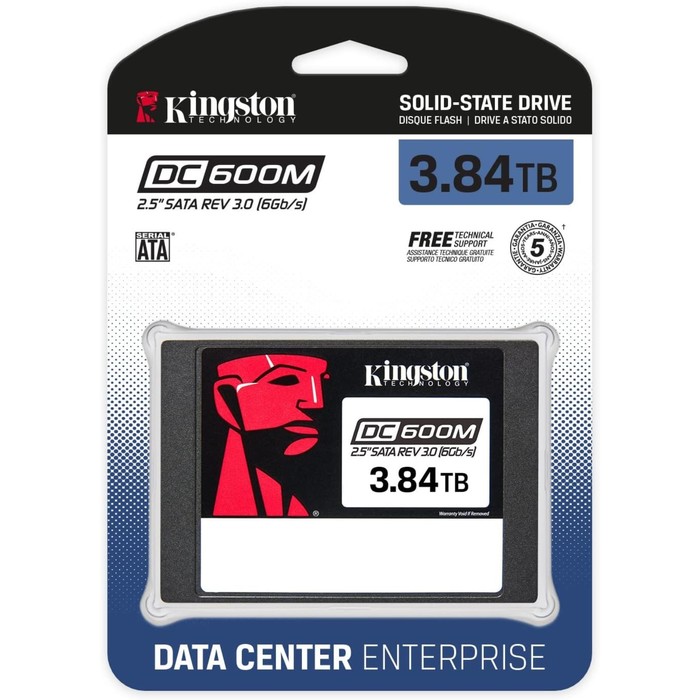 Накопитель SSD Kingston SATA-III 3.84TB SEDC600M/3840G DC600M 2.5" 1 DWPD - фото 51589551