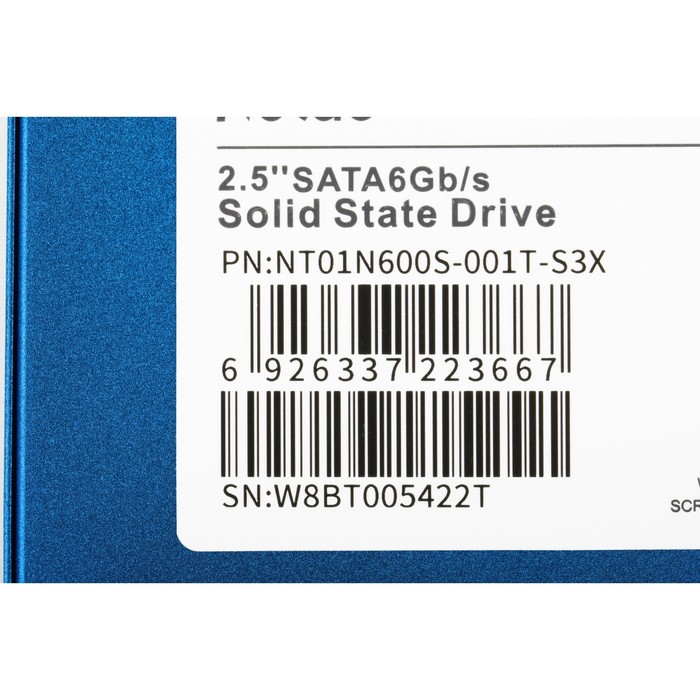 Накопитель SSD Netac SATA-III 1TB NT01N600S-001T-S3X N600S 2.5" - фото 51589553