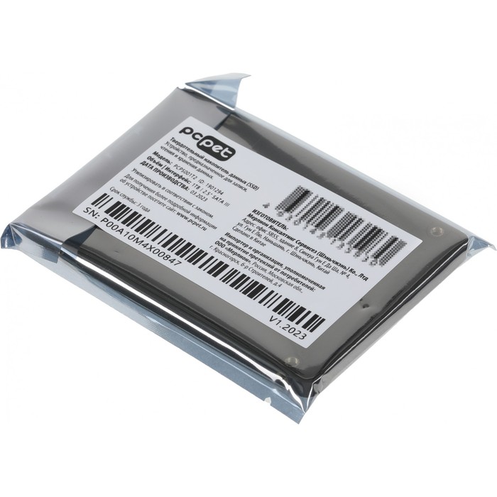 Накопитель SSD PC Pet SATA-III 1TB PCPS001T2 2.5" OEM - фото 51589591