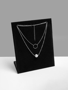 Подставка для кулонов, цепочек и браслетов QF, 12 крючков 20×9×25.5 см, бархатная, чёрная - Фото 3