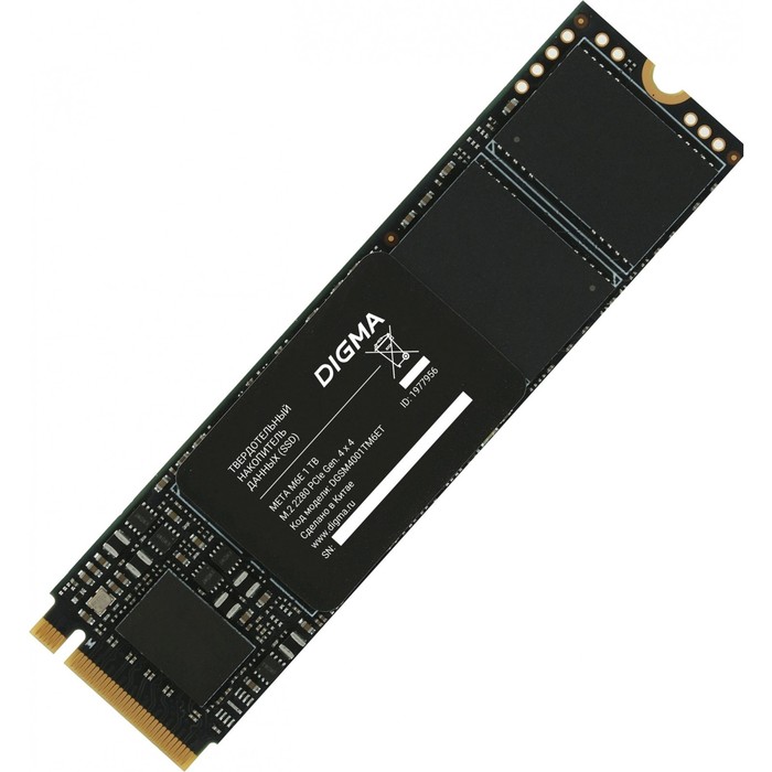 Накопитель SSD Digma PCIe 4.0 x4 1TB DGSM4001TM6ET Meta M6E M.2 2280 - Фото 1