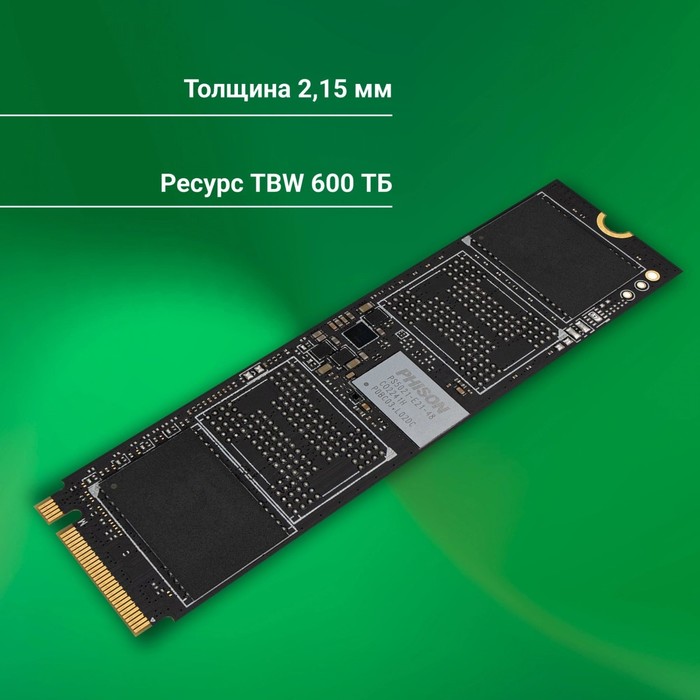 Накопитель SSD Digma PCIe 4.0 x4 1TB DGSM4001TP21T Meta P21 M.2 2280 - фото 51589770