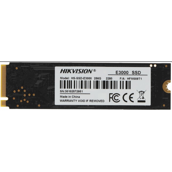 Накопитель SSD Hikvision PCIe 3.0 x4 256GB HS-SSD-E3000/256G HS-SSD-E3000/256G Hiksemi E300   106499 - Фото 1