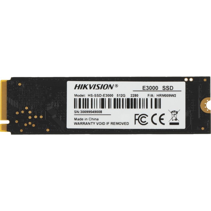 Накопитель SSD Hikvision PCIe 3.0 x4 512GB HS-SSD-E3000/512G HS-SSD-E3000/512G Hiksemi E300   106499 - Фото 1