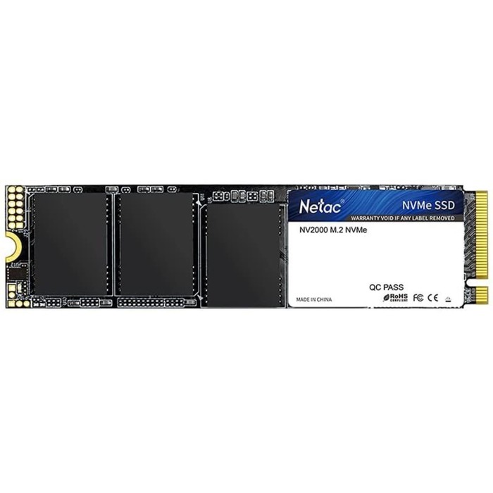 Накопитель SSD Netac PCIe 3.0 x4 1TB NT01NV2000-1T0-E4X NV2000 M.2 2280 - Фото 1