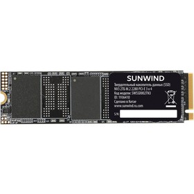 Накопитель SSD SunWind PCIe 3.0 x4 2TB SWSSD002TN3 NV3 M.2 2280