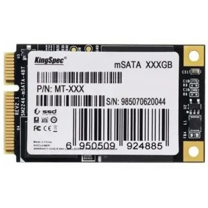 Накопитель SSD Kingspec mSATA 256GB MT-256 MT Series mSATA - Фото 1