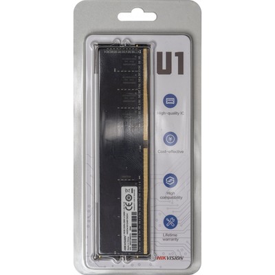 Память DDR4 16GB 2666MHz Hikvision HKED4161DAB1D0ZA1/16G RTL PC4-21300 CL19 DIMM 288-pin 1.   106500