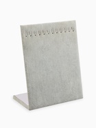 Подставка для кулонов, цепочек, браслетов QF, 12 крючков 20×10×25 см, бархатная, серая - Фото 2