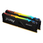Оперативная память Kingston Fury Beast RGB KF432C16BB2AK2/16, DDR4, 16GB (2×8GB), 3200MHz, PC4-25600, CL16, RGB - Фото 2