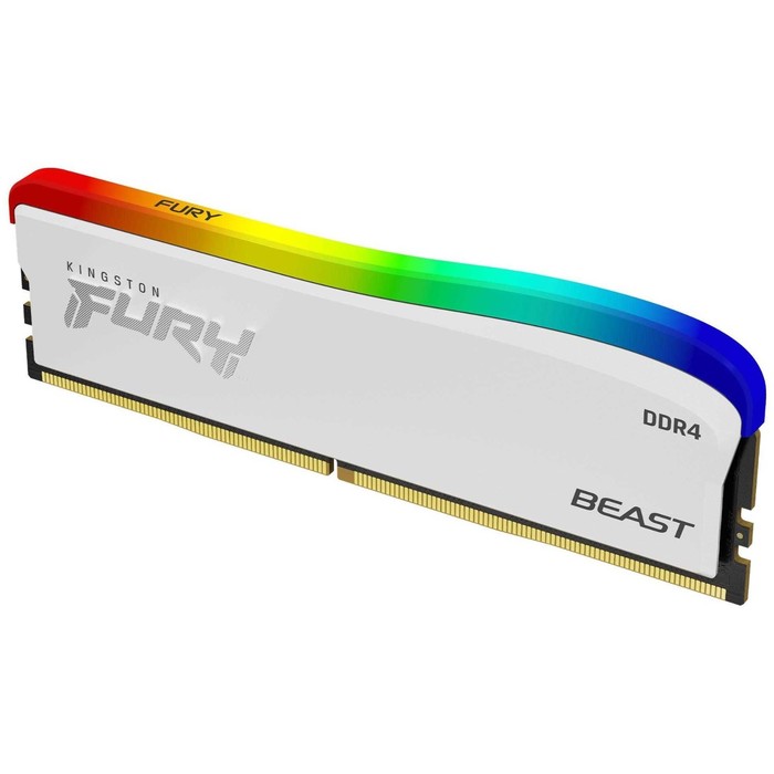 Память DDR4 8GB 3200MHz Kingston KF432C16BWA/8 Fury Beast RGB RTL Gaming PC4-25600 CL16 DIM   106501 - фото 51590257