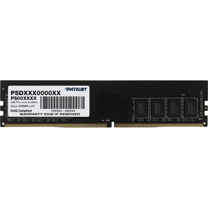 Оперативная память DDR4 16 ГБ 3200 МГц Patriot PSD416G320081 Signature, Gaming, PC4-25600, CL22, DIMM, RTL - Фото 1