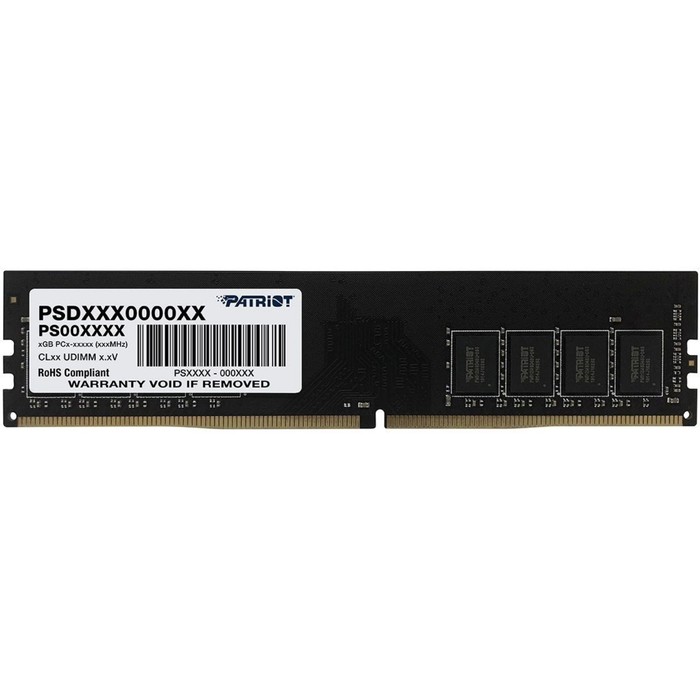 Память DDR4 8GB 3200MHz Patriot PSD48G32002 Signature RTL PC4-25600 CL22 DIMM 288-pin 1.2В   1065015 - фото 51590416