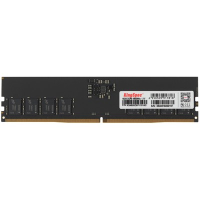 Память DDR5 16GB 4800MHz Kingspec KS4800D5P11016G RTL PC5-38400 CL40 DIMM 288-pin 1.1В sing   106501