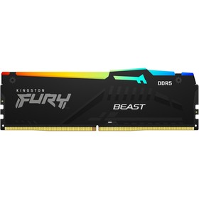 Память DDR5 32GB 5600MHz Kingston KF556C40BBA-32 Fury Beast XMP RGB RTL Gaming PC5-44800 CL   106502