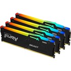 Память DDR5 4x32GB 5600MHz Kingston KF556C40BBAK4-128 Fury Beast Black RGB RTL Gaming PC5-4 106502 - фото 51590652 Память DDR5 4x32GB 5600MHz Kingston KF556C40BBAK4-128 Fury Beast Black RGB RTL Gaming PC5-4 106502 - фото 51590652