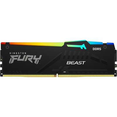 Память DDR5 8GB 4800MHz Kingston KF548C38BBA-8 Fury Beast RGB RTL Gaming PC5-38400 CL38 DIM   106502