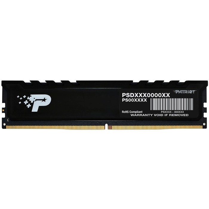 Память DDR5 16GB 4800MHz Patriot PSP516G480081H1 Signature Premium RTL PC5-38400 CL40 DIMM   1065029 - Фото 1