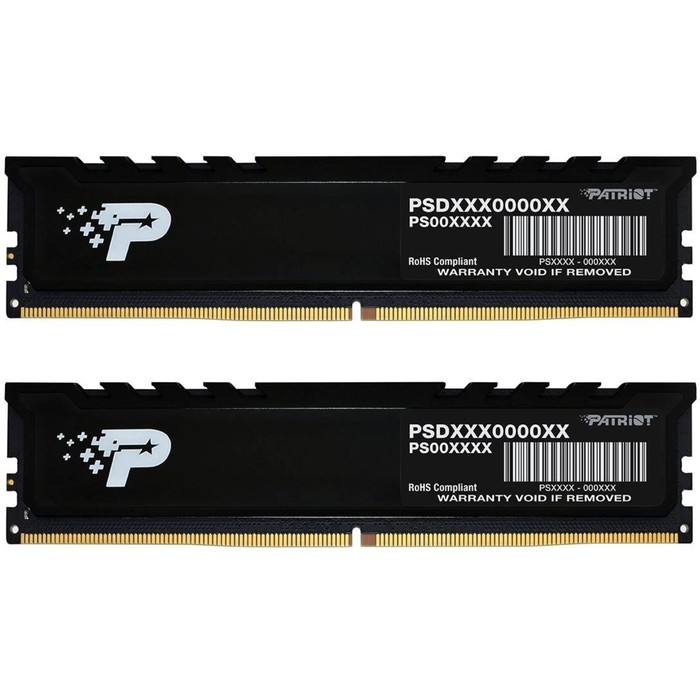 Память DDR5 2x16GB 4800MHz Patriot PSP532G4800KH1 Signature Premium RTL PC5-38400 CL40 DIMM   106503 - Фото 1