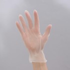 Перчатки хозяйственные виниловые Доляна, размер L, 10 шт/уп (5 пар) - Фото 5