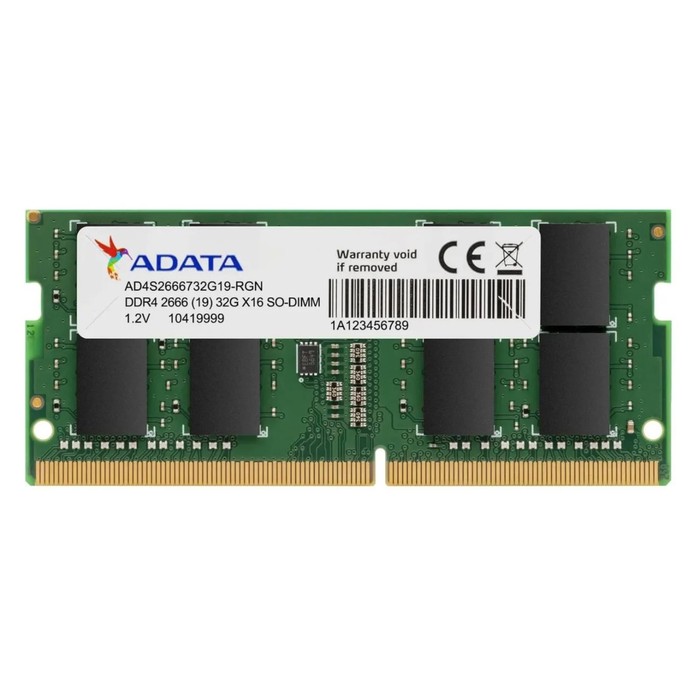 Память DDR4 8GB 2666MHz A-Data AD4S26668G19-BGN OEM PC4-21300 CL19 SO-DIMM 260-pin 1.2В sin   106503 - Фото 1