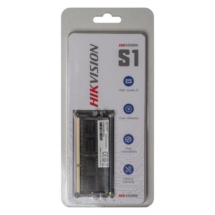 Память DDR3L 4GB 1600MHz Hikvision HKED3042AAA2A0ZA1/4G RTL PC3-12800 CL11 SO-DIMM 204-pin   1065039 - Фото 1