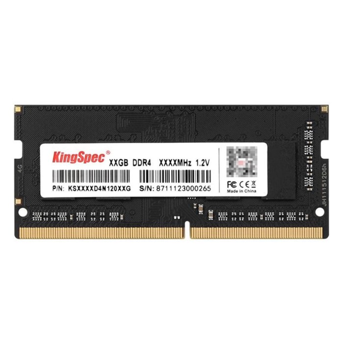 Память DDR4 4GB 3200MHz Kingspec KS3200D4N12004G RTL PC4-25600 CL22 SO-DIMM 288-pin 1.2В si   106504 - Фото 1