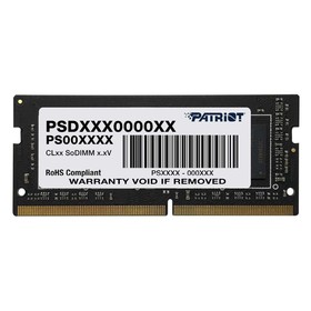 Память DDR4 16GB 2400MHz Patriot PSD416G240081S Signature RTL PC4-19200 CL17 SO-DIMM 260-pi   106504 10650416