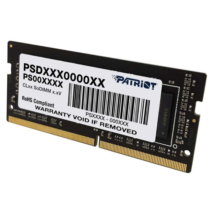 Память DDR4 16GB 2400MHz Patriot PSD416G240081S Signature RTL PC4-19200 CL17 SO-DIMM 260-pi   106504 - фото 51591109