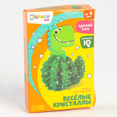 УЦЕНКА ЭВРИКИ Набор для опытов ЭВРИКИ «Весёлые кристаллы», динозавр