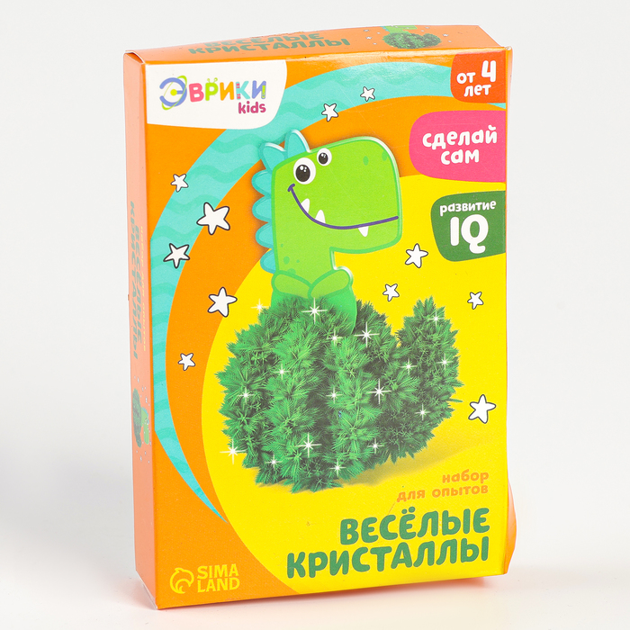 УЦЕНКА ЭВРИКИ Набор для опытов ЭВРИКИ «Весёлые кристаллы», динозавр - Фото 1