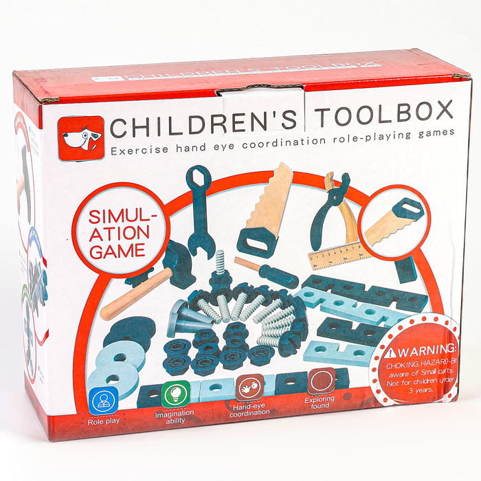 УЦЕНКА Конструктор деревянный «Инструменты» 23.7×18.5×9 см - Фото 1