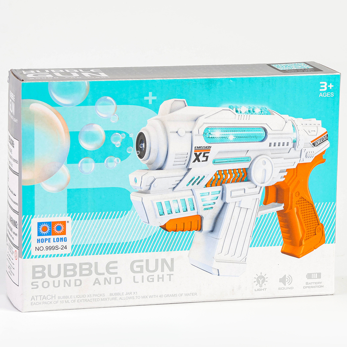 УЦЕНКА Генератор мыльных пузырей «Бластер Х5» 21×15×5.3 см - Фото 1
